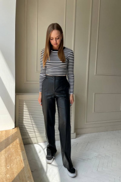 Демисезонные классические брюки из текстиля с карманами PUR PUR 11-138 - фото 2