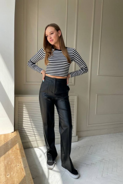 Демисезонные классические брюки из текстиля с карманами PUR PUR 11-138 - фото 3