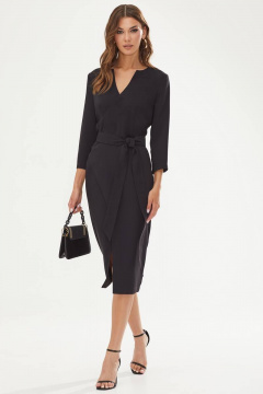 Платье фасона футляр с талиевыми вытачками и запахом Lyushe 3299 - фото 2