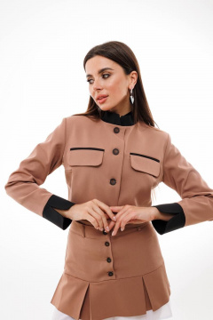 Жакет и юбка в стиле Лолита для теплого сезона Anelli 1356 капучино - фото 3