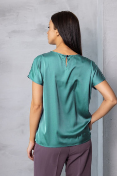 Топ шелковый женский из текстиля для стильных и комфортных лугов Friends 1-015ma мятный - фото 5