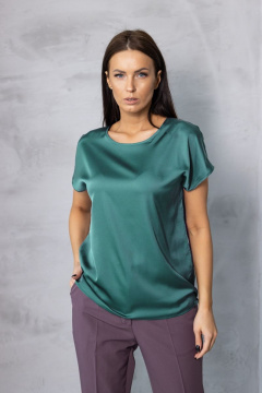 Топ шелковый женский из текстиля для стильных и комфортных лугов Friends 1-015ma мятный - фото 2