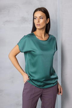 Топ шелковый женский из текстиля для стильных и комфортных лугов Friends 1-015ma мятный - фото 1