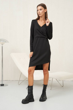 Платье нарядное приталенное с запахом и ассиметричным низом Fantazia Mod 4414 - фото 1