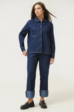 Брюки, рубашка Ma Сherie 3017 темно-синий - фото 4