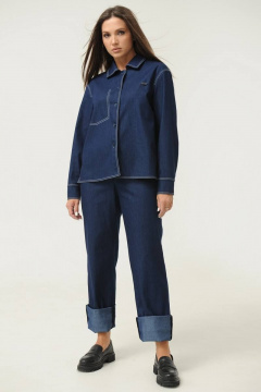 Брюки, рубашка Ma Сherie 3017 темно-синий - фото 2