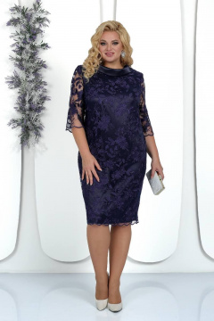 Платье Ninele 7425 синий - фото 2