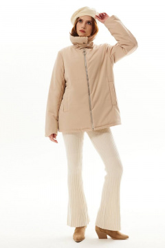 Демисезонная бежевый куртка на меховой подкладке Golden Valley 7151 бежевый - фото 5