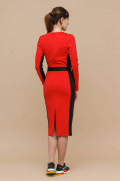 Платье трикотажное на каждый день, приталенное, демисезон Domna 5522 - фото 3