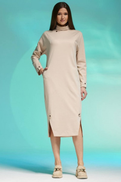 Платье Faufilure C1412 бежевый - фото 2