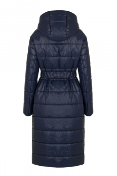 Пальто демисезонное на каждый день в стиле casual Elema 5-12410-1-170 синий - фото 3