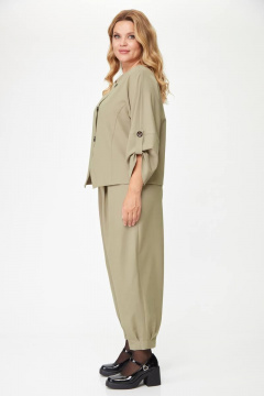 Брюки и жакет женский повседневный бежевый Michel chic 1355 бежевый - фото 4