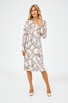 Платье NikVa 375-1 беж_разводы - фото 1
