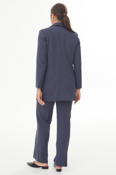Темно-серая двойка жакет с пуговицами и классическими брюками AURA otd 9189 темно-серый - фото 4