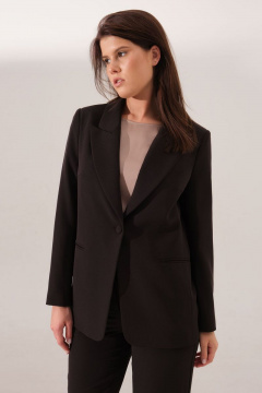 Бежевые брюки из текстиля с классическим фасоном Панда 161920w черный - фото 2