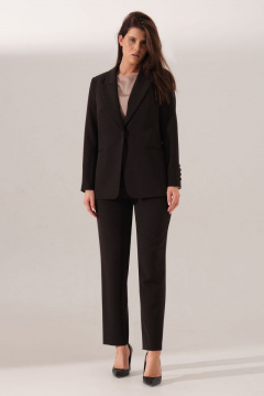 Бежевые брюки из текстиля с классическим фасоном Панда 161920w черный - фото 1