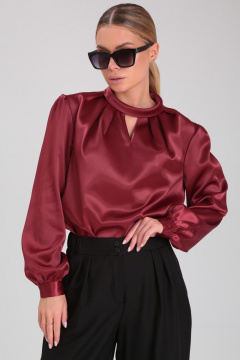 Блузка с капелькой, складками и застежкой на спине Angelina & Сo 884 - фото 4