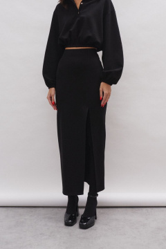 Комплект из укороченного джемпера и юбки с разрезом ANNETE A4166 - фото 4