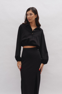 Комплект из укороченного джемпера и юбки с разрезом ANNETE A4166 - фото 2