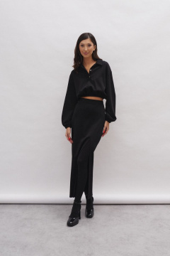 Комплект из укороченного джемпера и юбки с разрезом ANNETE A4166 - фото 1