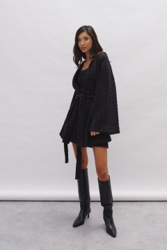 Демисезонный кардиган с шлевками и карманами ANNETE A5125 - фото 1