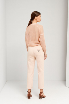 Бежевый вискозный джемпер для комфортных повседневных образов BURVIN 9077-78 - фото 2