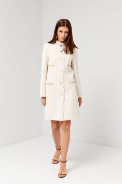 Плащ бежевый летний из текстиля для ежедневных прогулок BURVIN 8953-61 - фото 2