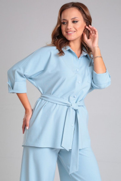 Блуза и брюки палаццо из вискозы для повседневных образов Angelina & Сo 889 - фото 5