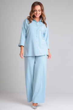 Блуза и брюки палаццо из вискозы для повседневных образов Angelina & Сo 889 - фото 4