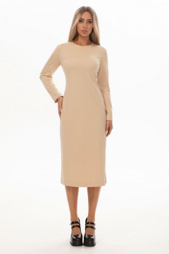 Платье без воротника с нагрудными вытачками Golden Valley 4868 бежевый - фото 5