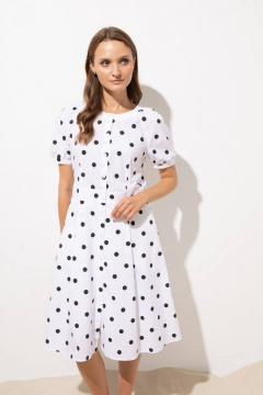 Летнее приталенное платье с карманами и складками Femme & Devur 80194 1.32F(170) - фото 1