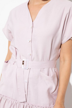 Летнее свободное платье с воланами, поясом и карманами Femme & Devur 80164 1.14F(170) - фото 4