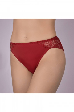 Трусы кружевные из эластичного трикотажа на каждый день Verally 1038-3 красный - фото 3