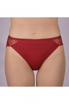 Трусы кружевные из эластичного трикотажа на каждый день Verally 1038-3 красный - фото 1