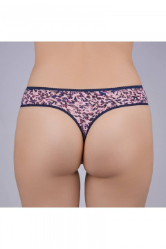 Трусы-стринги мультиколор из эластичного хлопкового полотна Verally 126-7 брызги - фото 2