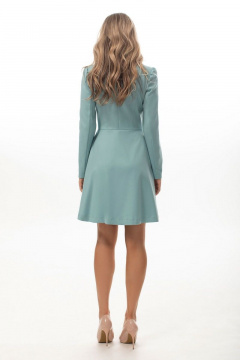 Бирюзовое платье с отрезной линией и карманами Golden Valley 4949 бирюзовый - фото 4