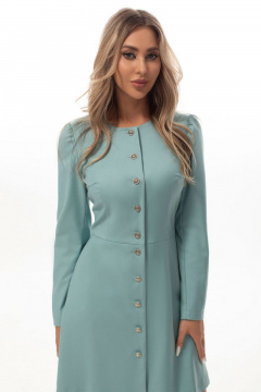 Бирюзовое платье с отрезной линией и карманами Golden Valley 4949 бирюзовый - фото 3