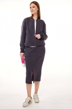 Юбка зауженная и укороченный бомбер из трикотажа GO F7055/30-03.164-170 - фото 2