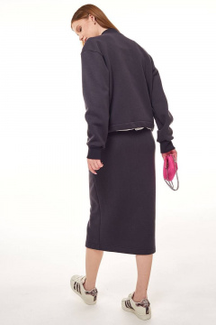 Юбка зауженная и укороченный бомбер из трикотажа GO F7055/30-03.170-176 - фото 4
