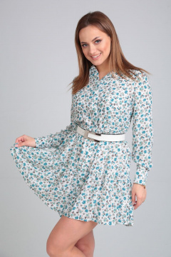 Lady Line 548 белый_голубой_короткое