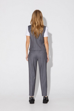 Классический костюм-тройка из вискозы и текстиля PiRS 4785 серый - фото 4