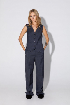 Жилет PiRS 4793 серо-синяя клетка - фото 2