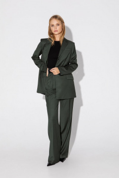 Костюм тройка из жакета, жилета и брюк со стрелками PiRS 4823 хаки - фото 3