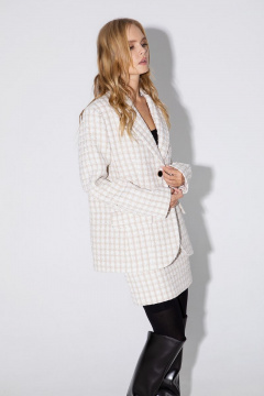 Жакет, юбка PiRS 4825 молочно-бежевый - фото 3