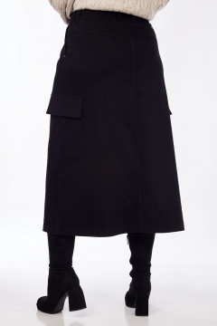 Демисезонная юбка А-силуэта с карманами и разрезом Jurimex 3007 - фото 4