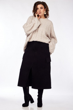 Демисезонная юбка А-силуэта с карманами и разрезом Jurimex 3007 - фото 1