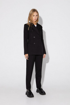 Костюм-тройка жакет жилет брюки деловой классический PiRS 5049 черный - фото 5