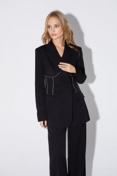 Костюм двойка: жакет с декоративной отделкой и стрелки брюк PiRS 4985 - фото 2