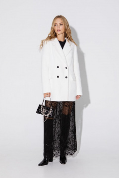 Пальто свободного кроя из фактурной пальтовой ткани PiRS 4989 - фото 1