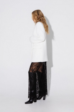 Пальто свободного кроя из фактурной пальтовой ткани PiRS 4989 - фото 4